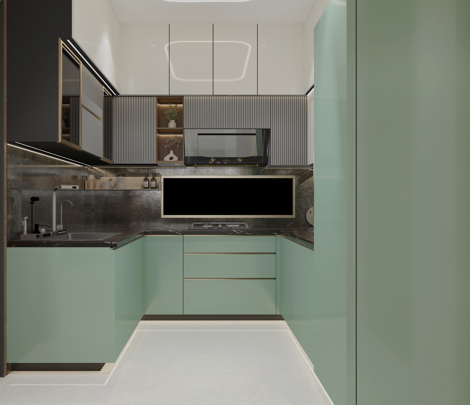 Modular Kitchen Front View